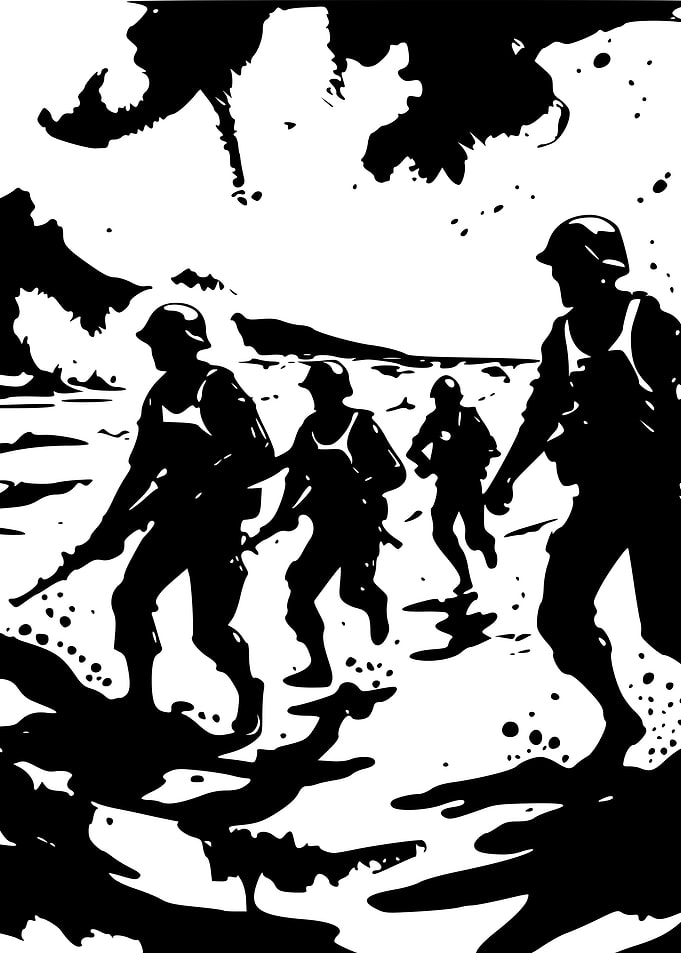 Storming Normandy Beach
