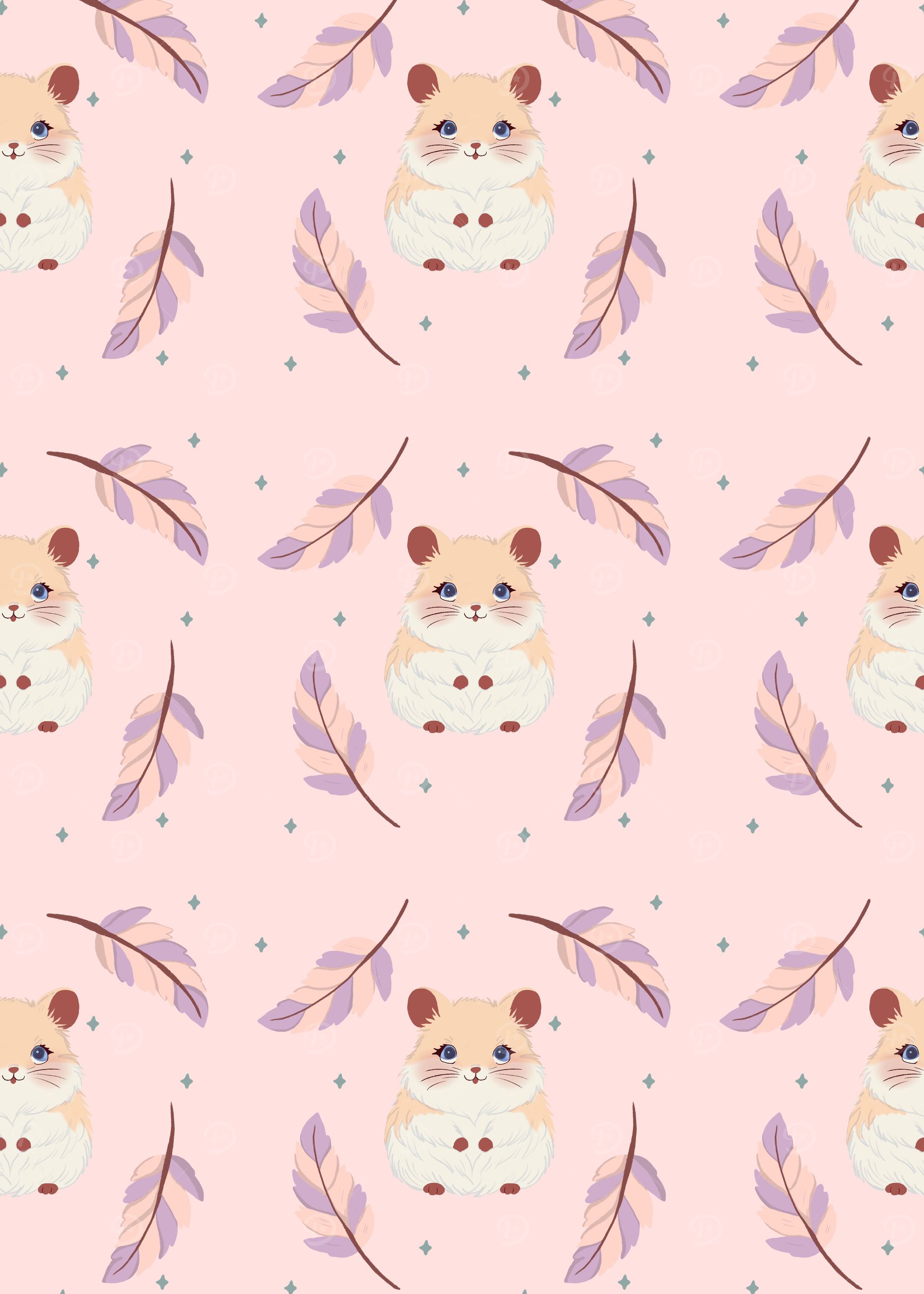 Pink Feathers and Hamsters