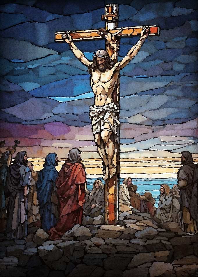 stain glass Jesus