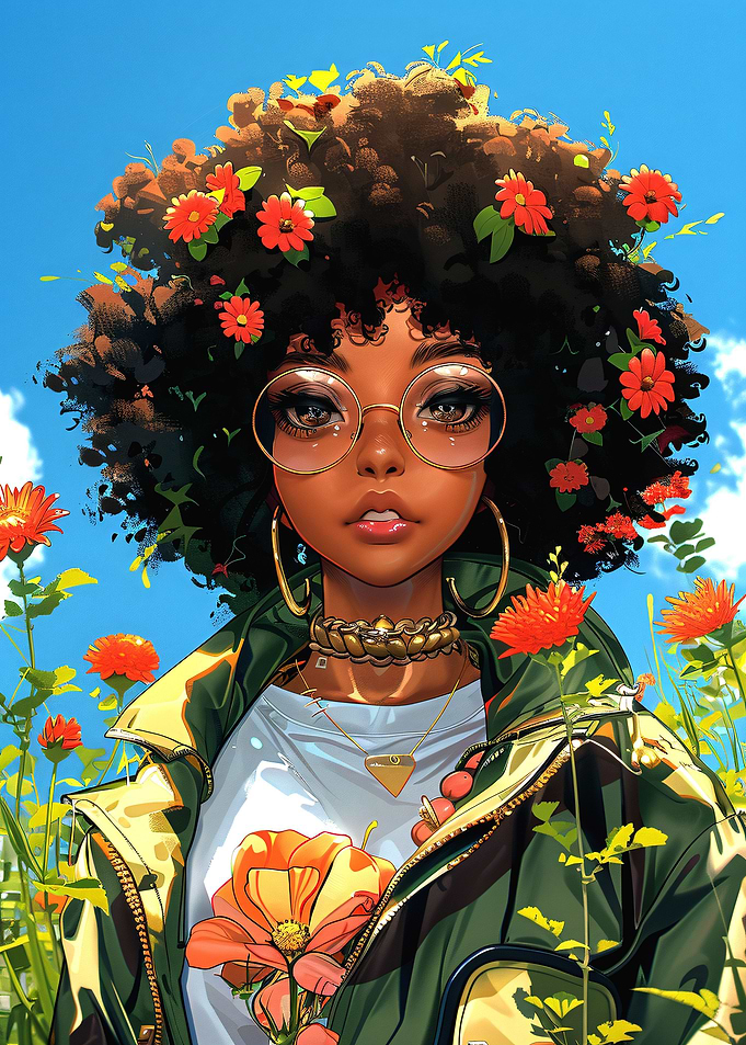 Brown Skinned Anime Girl
