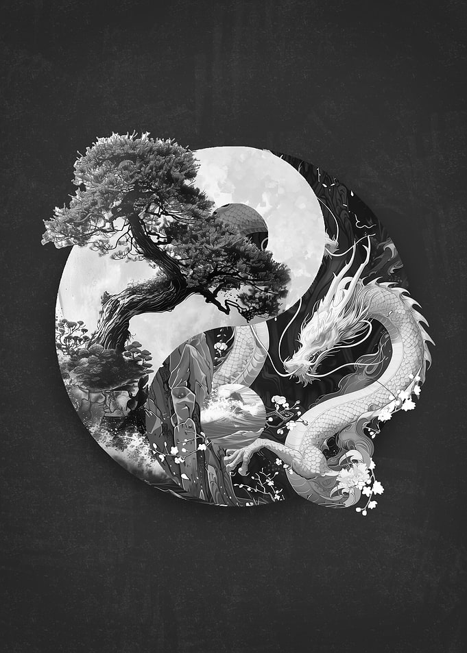 Yin Yang Bonsai Dragon