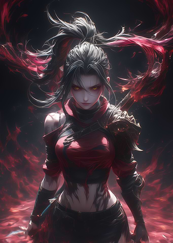 Sexy Dark Gaming Girl