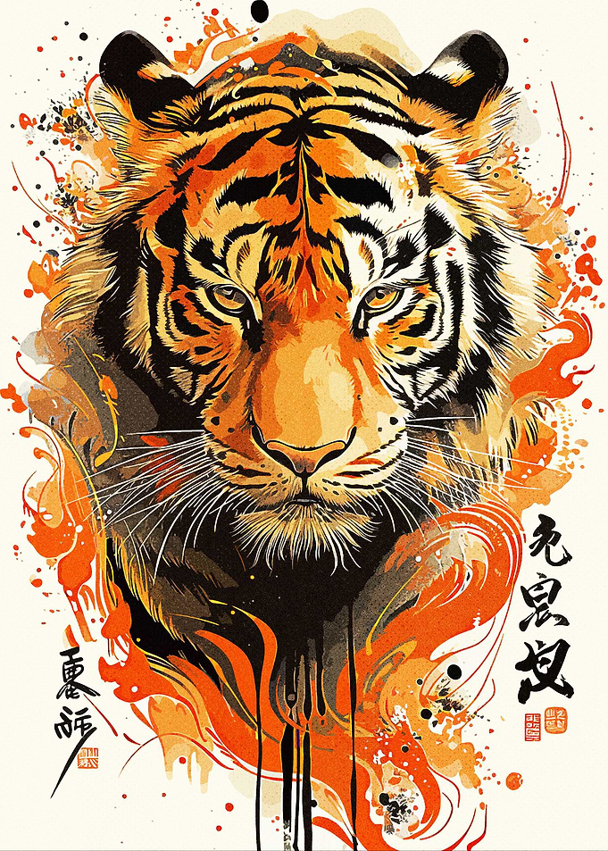 Painting Tiger