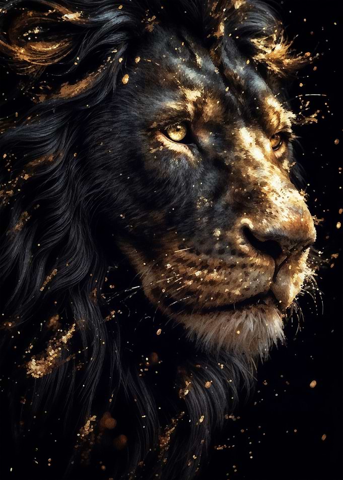 Black and Gold Lions