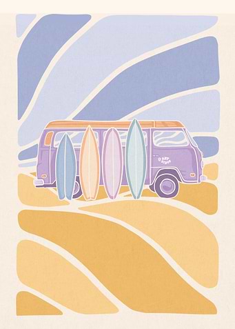 Van life surf ocean wave
