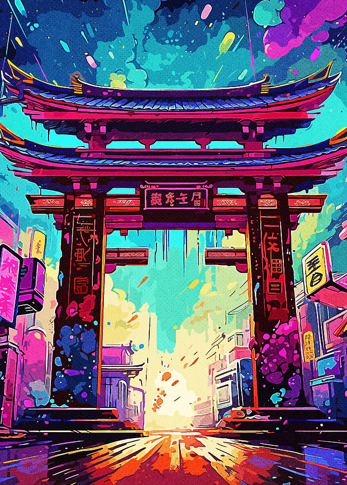 Painting Colorful Gate
