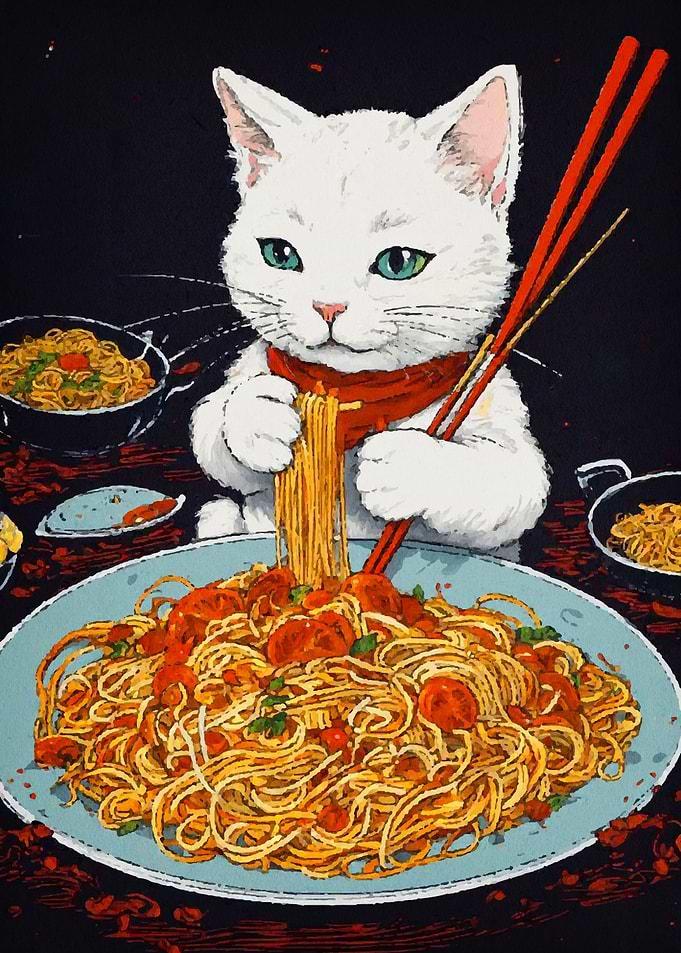 cat ramen japan