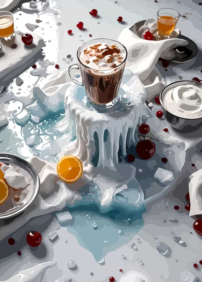 Ice Cafe decorative art