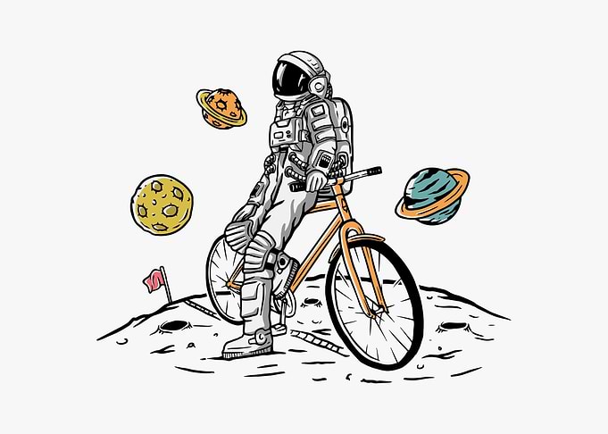 Astronaut Biker