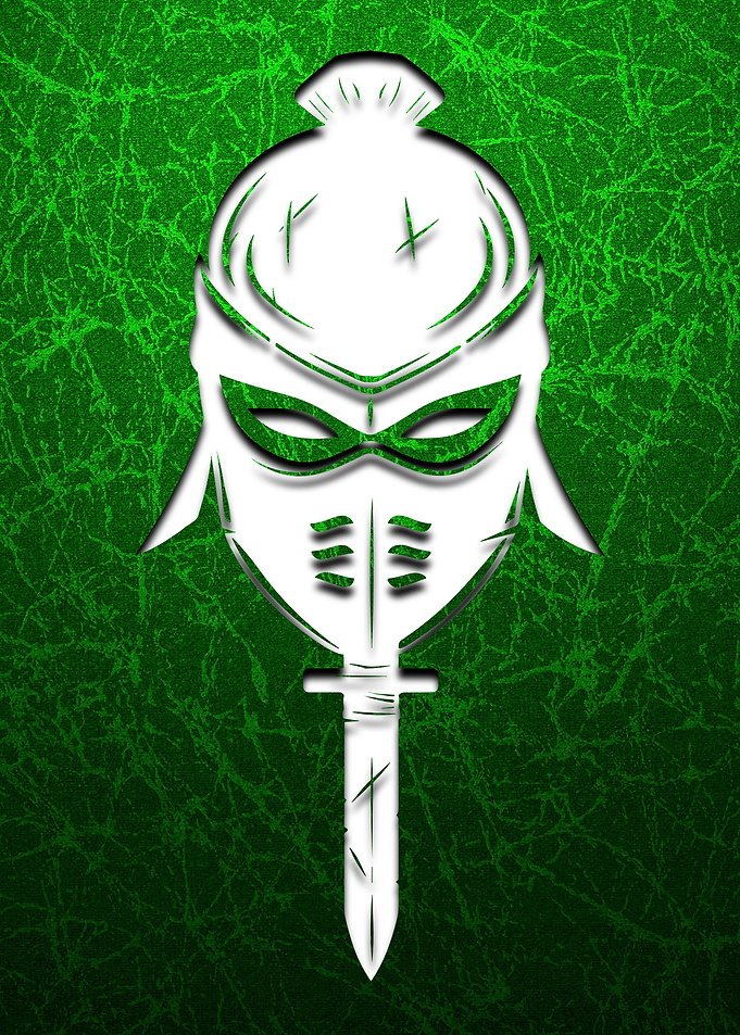 Ninja With Sword Green