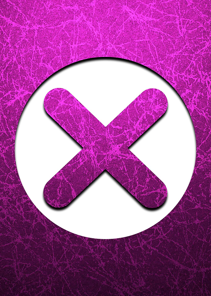 Pink X Button for Gamers