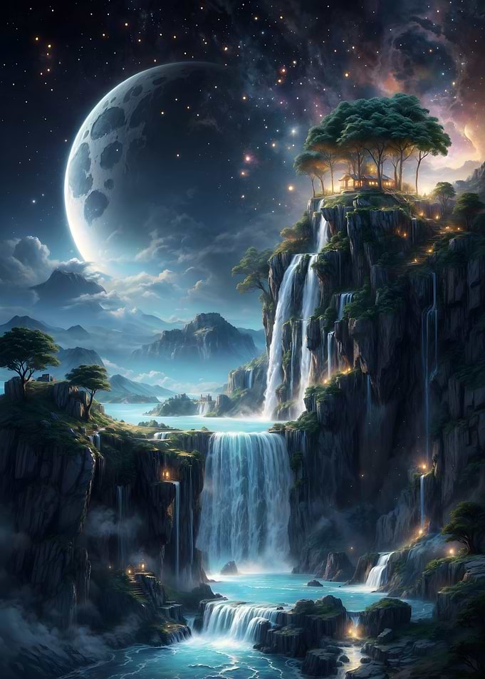 Magical waterfall