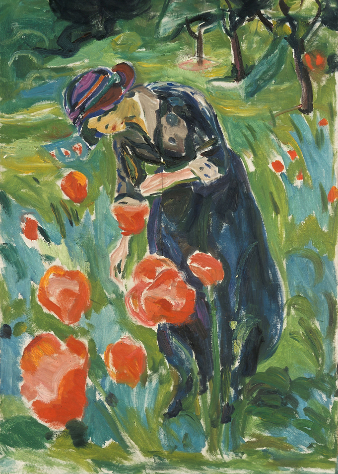 Woman with Poppies