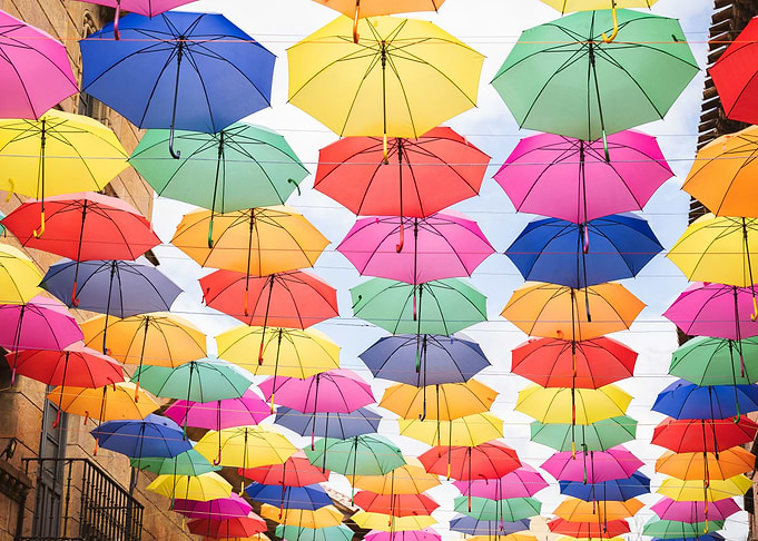 Summer umbrellas
