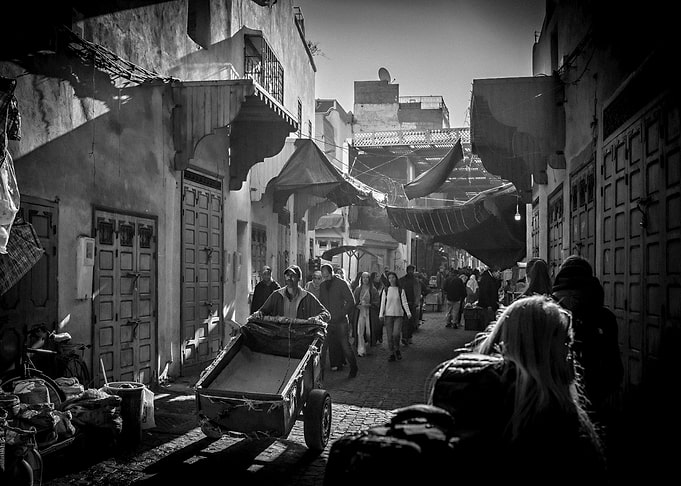 Market street in Morocco