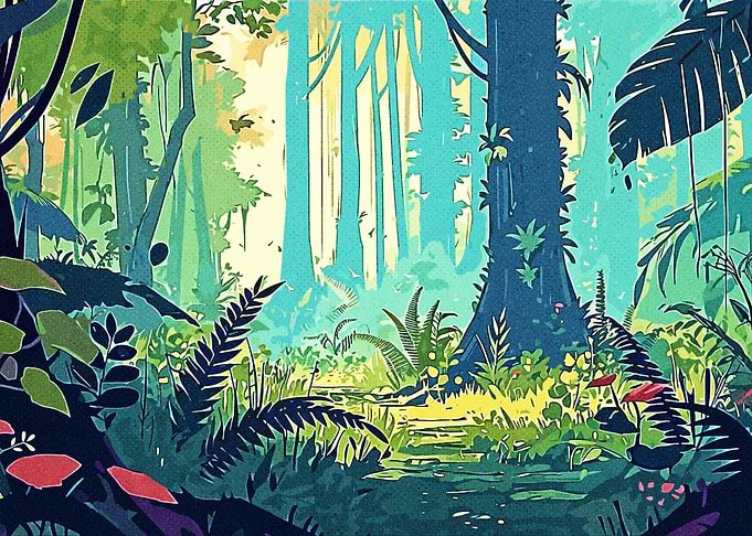 Green forest