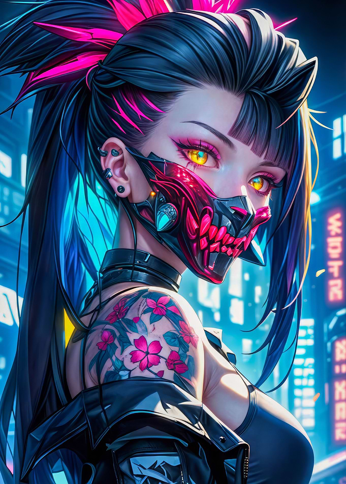 Neon Cybergirl