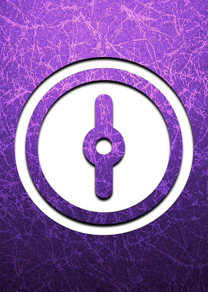 Purple Power Button Gaming