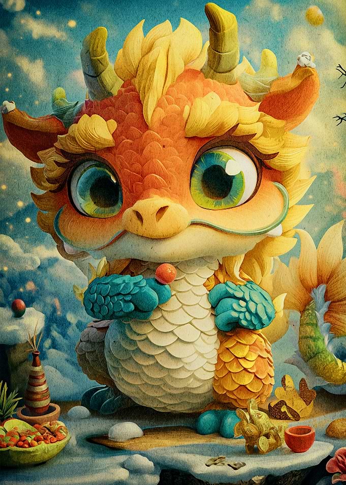 cute dragon animal