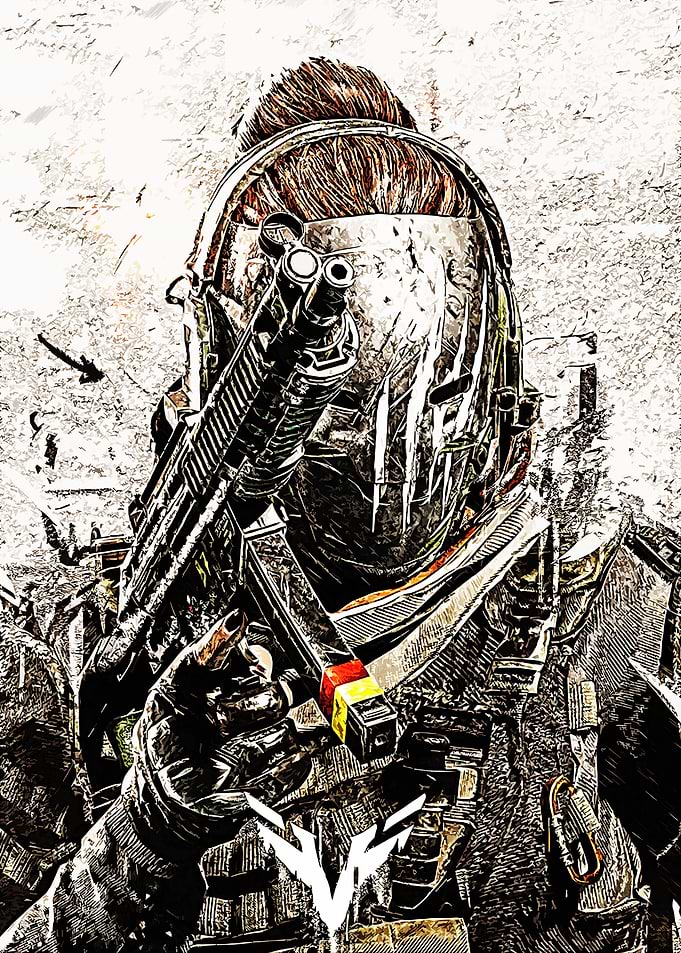 helmet soldier gaming art