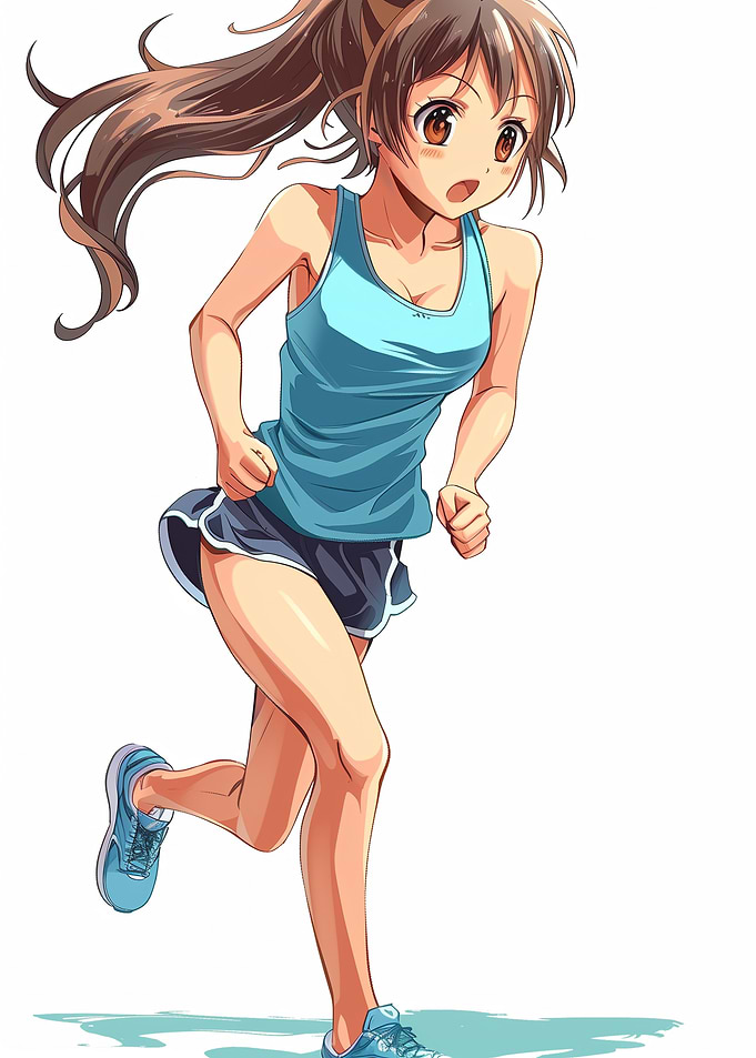 Anime Girl is Jogging