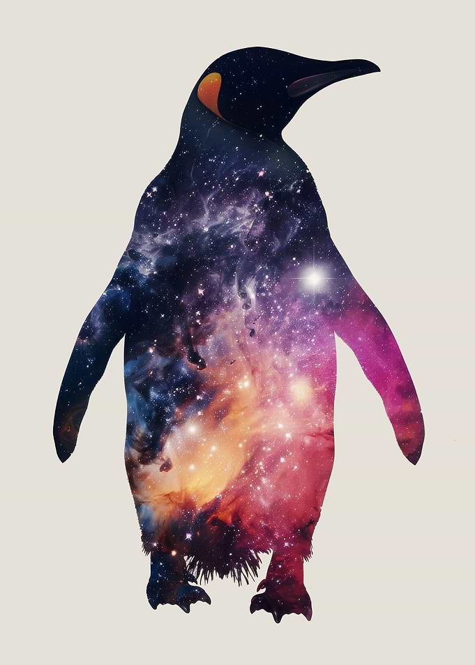 Penguin Silhouette Galaxy