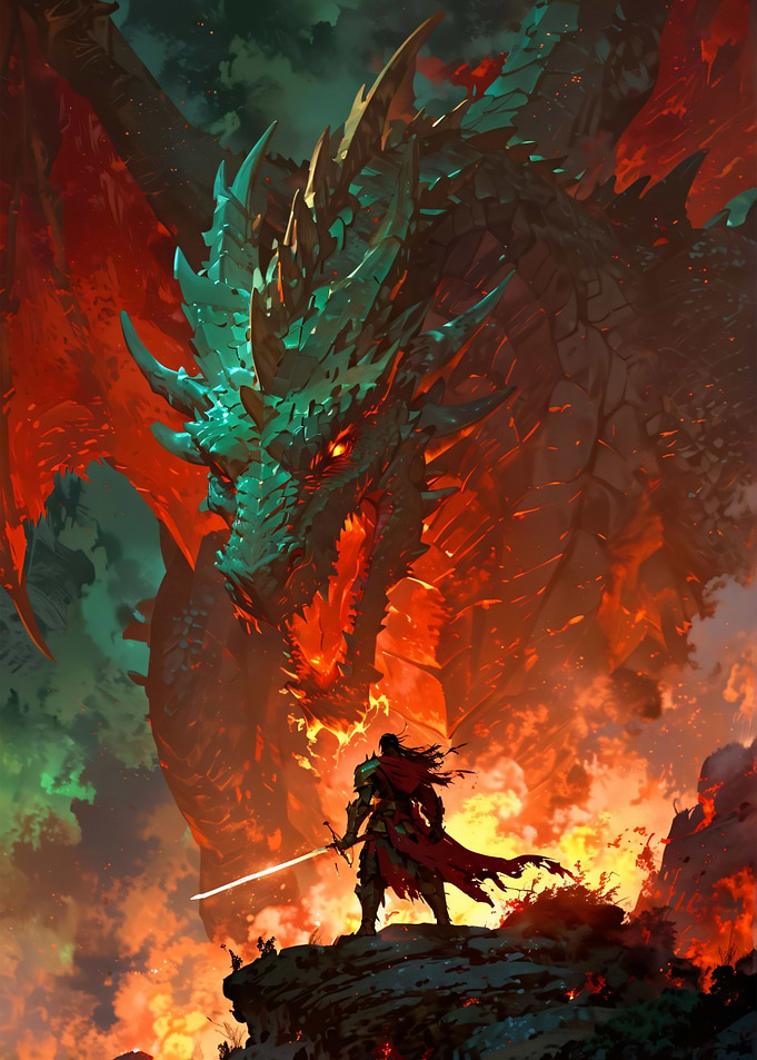 Dragon and A Warrior