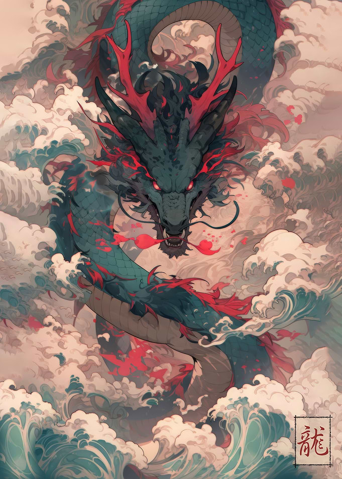 Dragon Waves Japanese
