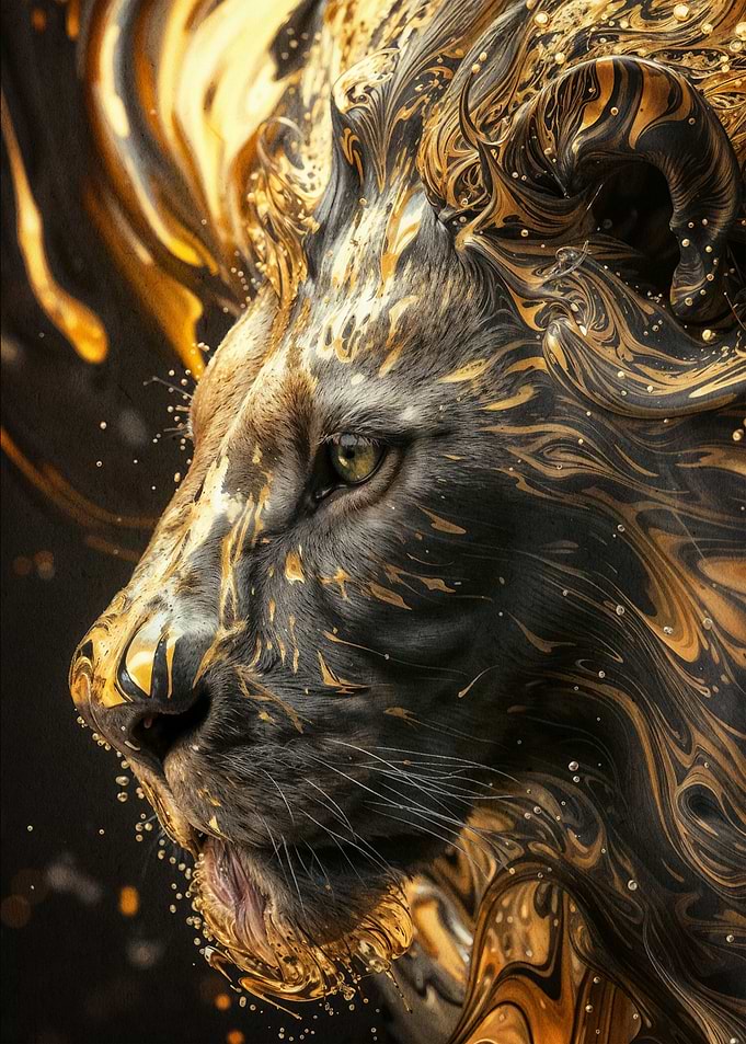 Black and Gold Lions