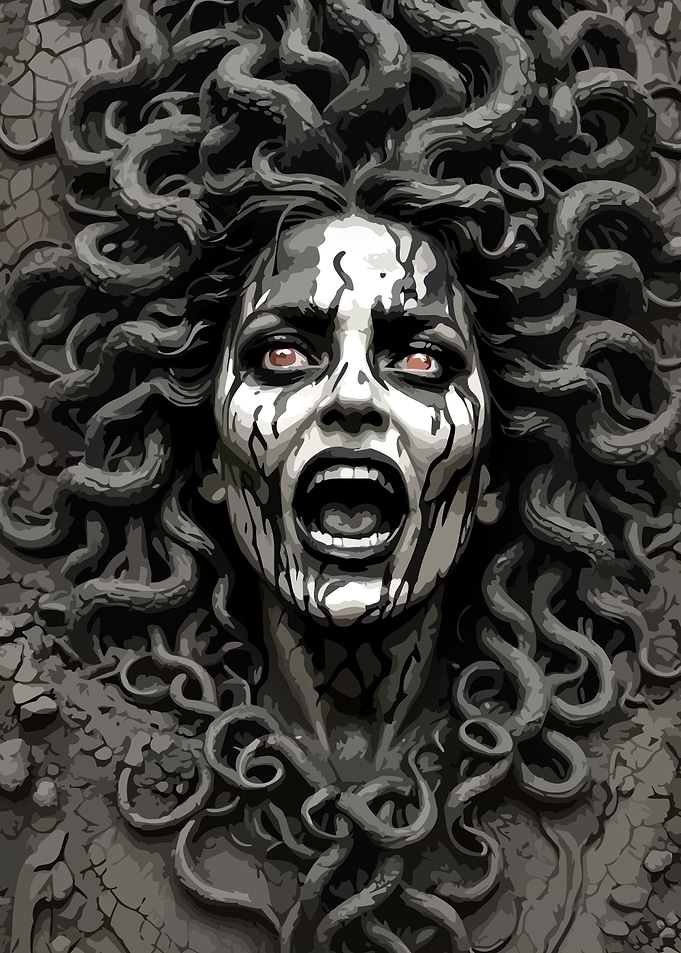 Gorgon decorative art