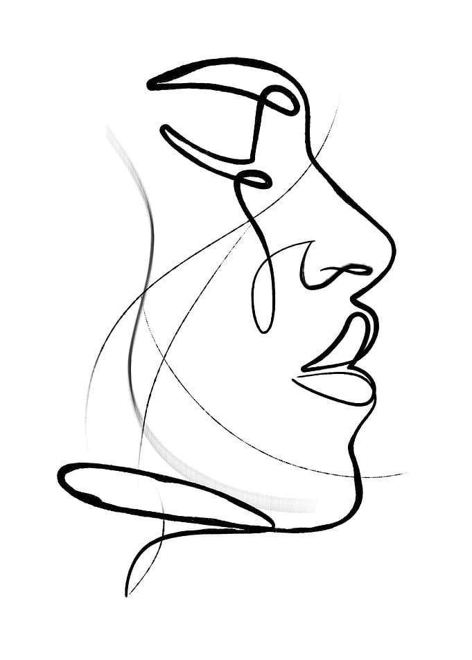 Sexy Woman Line Art