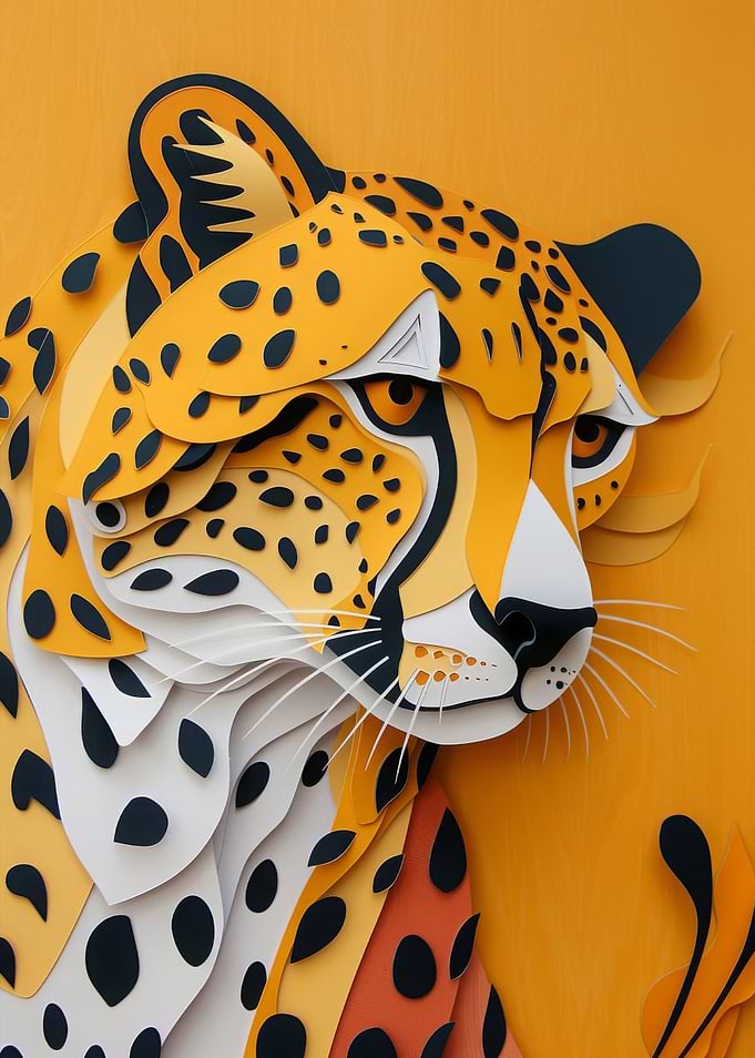 Cheetah Flat Paper Craft