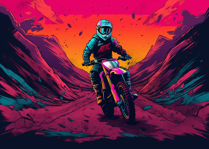 Male motorcyclists