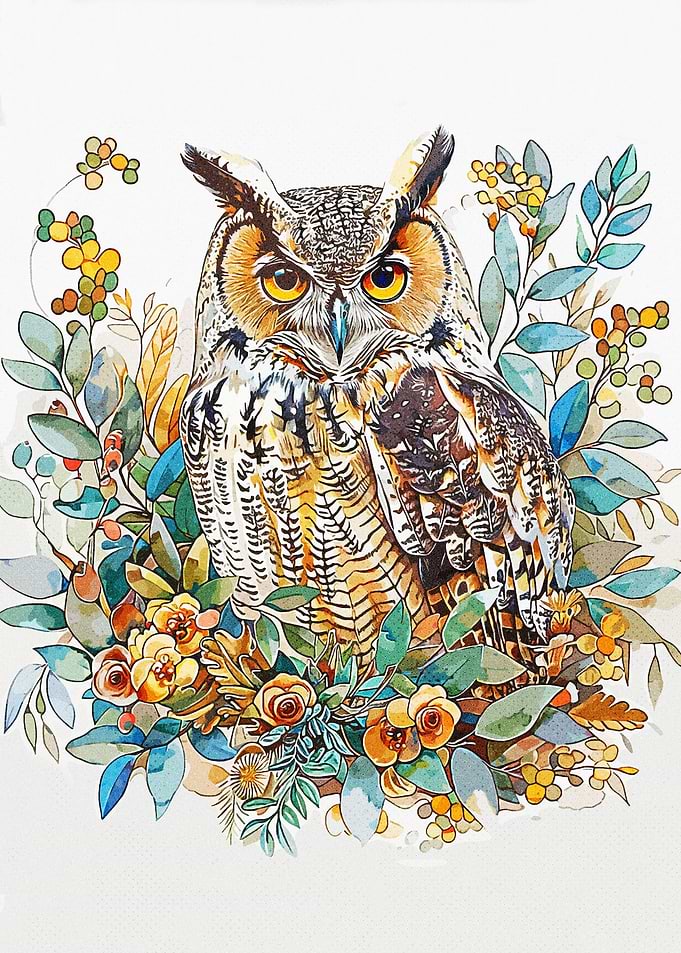 Nature Minimalist Owl