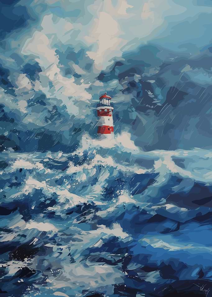 Lighthouse in the Storm