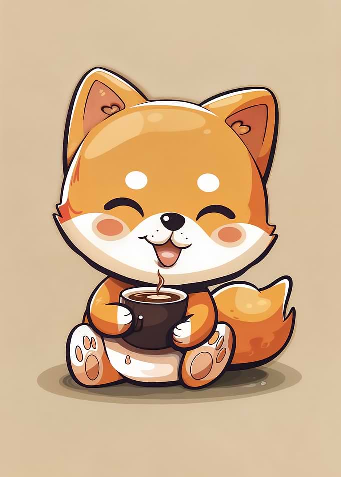 Happy Shiba Inu Coffee