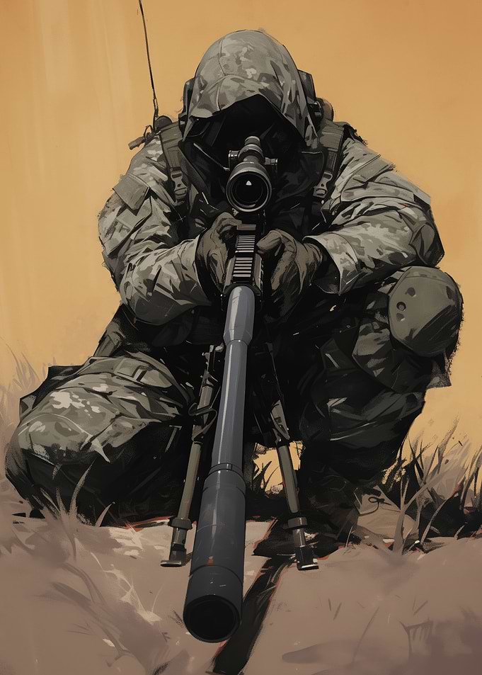 Military Sniper Scoped In