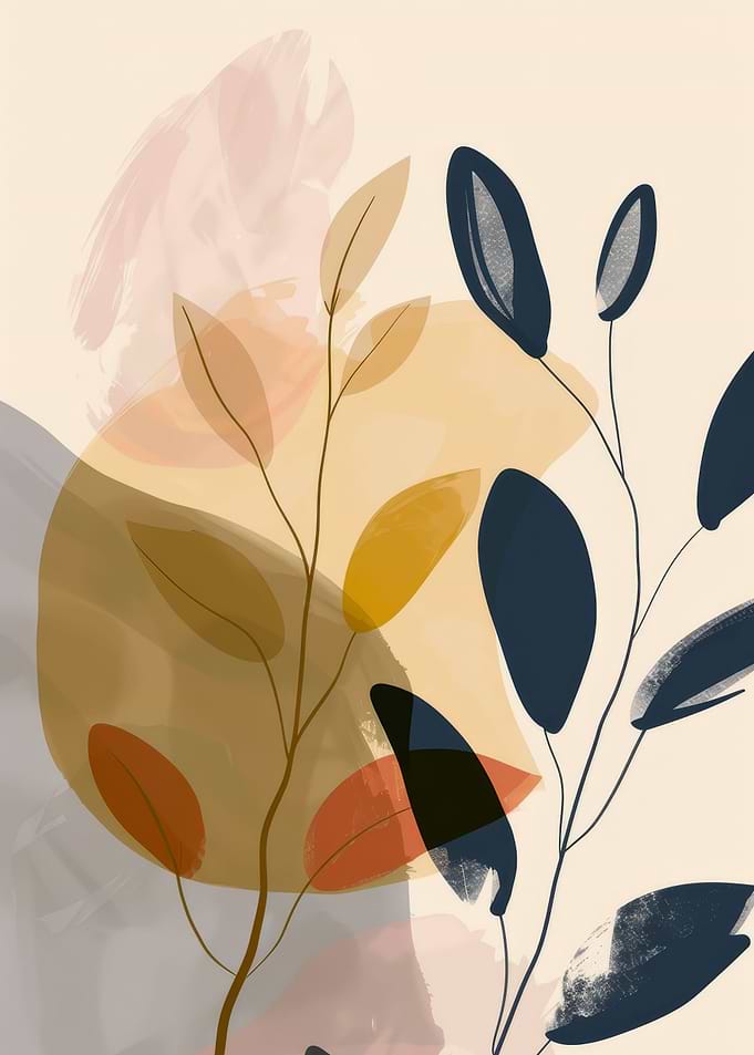 Abstract floral botanic