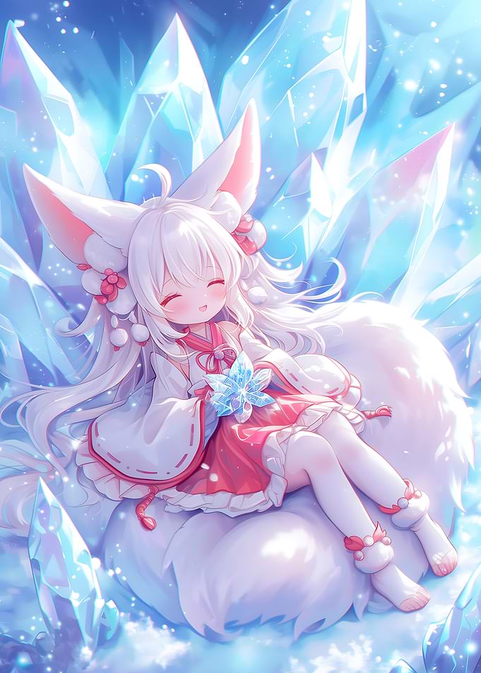 Kitsune Crystal Girl