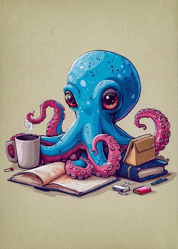 watercolor octopus