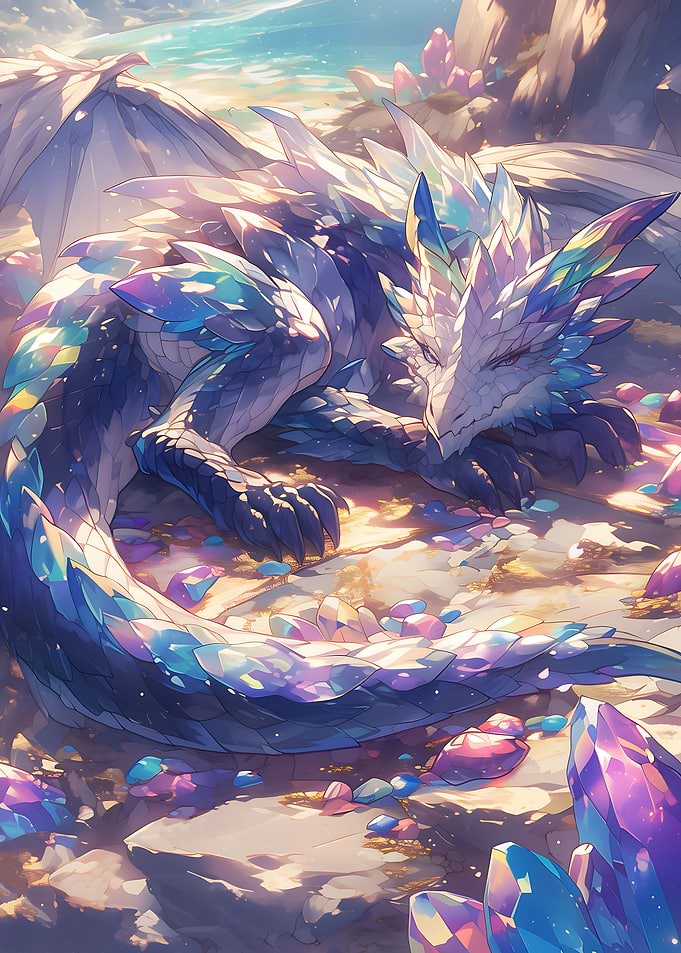Crystal Dragon in dessert