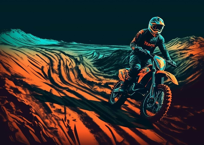 Dirt bike racer