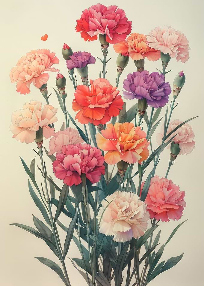 Vintage Carnation Bouquet