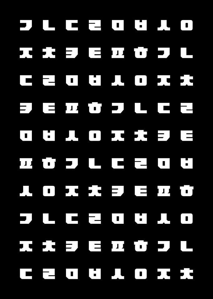 Korean Hangul Pattern Art