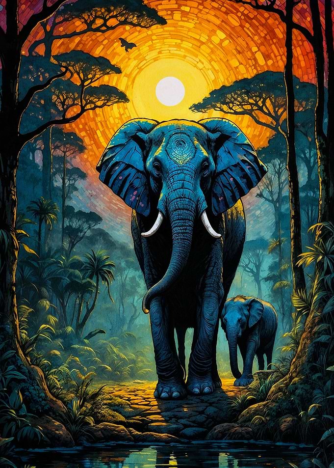 elephant landscape
