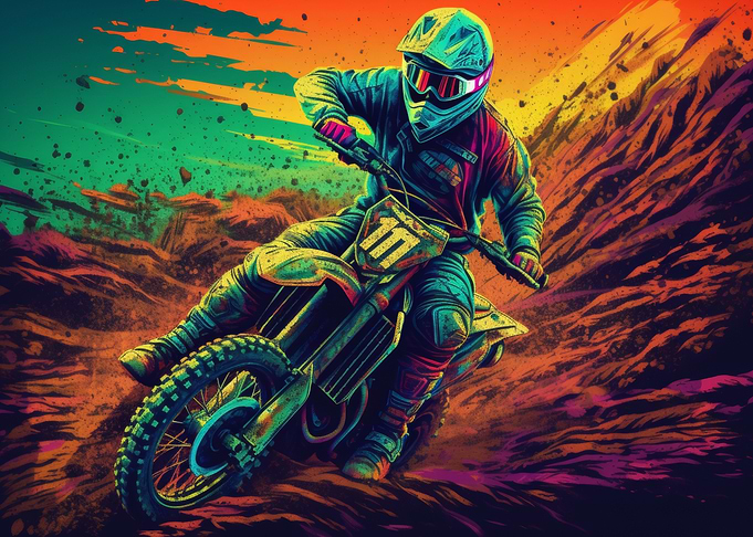 Motocross trail rider