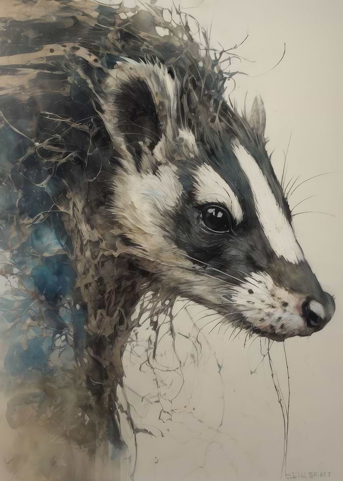 Badgers Intense Gaze
