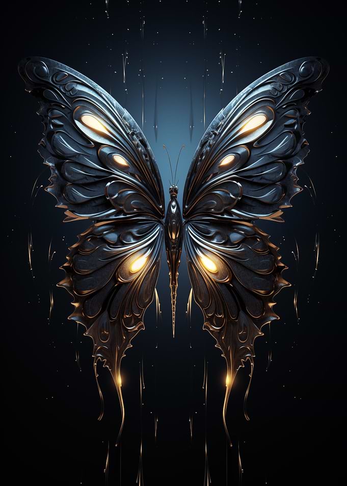epic shiny butterfly