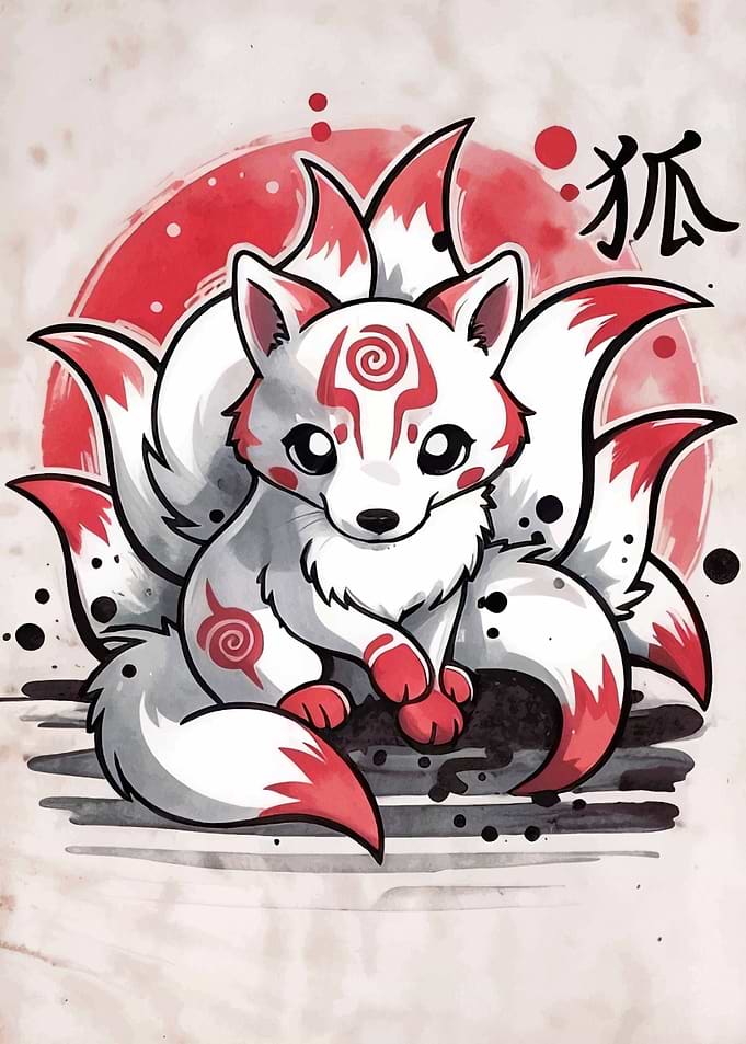 Fox Kitsune Japanese