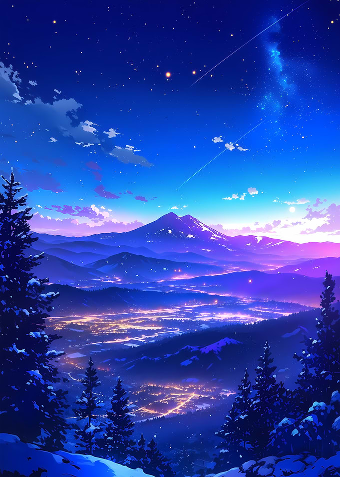 Anime Snow Galaxy Serenity